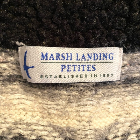 Marsh Landing Sweaters Vintage Marsh Landing Petites Gray Black